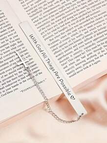 Stainless Steel Fine Bookmark Laser Engraving