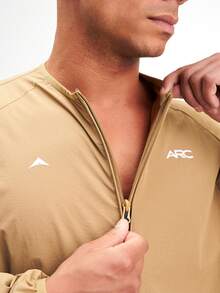 ARC 男士长袖休闲百搭户外夹克，秋季款 - 棕色 - 查看 4