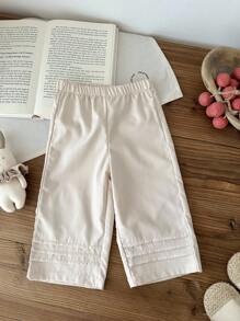 Vintaside Kids 女宝宝田园风休闲裤，百搭可爱的下装
