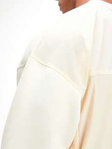 Ropa deportiva de estilo callejero con diseño de confianza y transpirable para después del entrenamiento - Beis - Ver 6