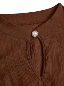 SOLERSUN فستان أنيق للنساء بياقة عالية، قصة أمامية مفتوحة، بدون أكمام، خصر مربوط بعقدة، لون أزرق، مناسب للارتداء اليومي والخروج، موضة صيفية جديدة