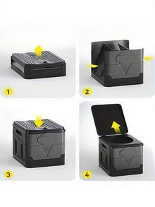 SHEIN 1个便携式车载折叠马桶，露营应急必备品，车载旅行应急户外移动马桶 - 彩色 - 查看 14