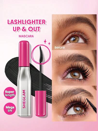 SHEGLAM Lashlighter Up & Out Máscara de pestañas Graduación Cumpleaños Vacaciones Verano Otoño Y2k Elegante Moda Mujeres Niñas Marca Maquillaje Cosmético Belleza Fiesta Playa Viaje Camping Aire libre Escuela Campus Excursión Festivales Decoración Regalo Presente Rosa Chica Cosplay Mejor Color Encanto Vibra