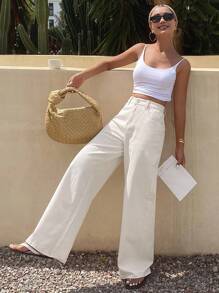 DAZY Jeans droits décontractés amples pour femmes, nouvelle arrivée pour l'été