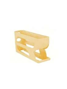 SHEIN 1 pieza Dispensador transparente de 3/4 niveles deslizante para huevos, soporte automático a prueba de roturas para refrigerador y encimera, fácil de limpiar, lavable, equipo de suministro industrial de alimentos, estante de almacenamiento en la puerta lateral del refrigerador para organización de la cocina, caja de almacenamiento de huevos