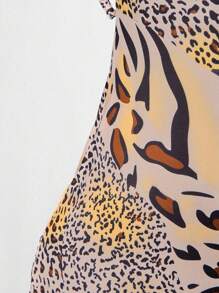 BamGleam 女式时尚印花性感修身吊带迷你连衣裙