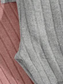 EURMUSE Bộ đồ ngủ mặc nhà dài 2 mảnh dệt kim gân có dây rút giả cho nữ - Nhiều màu - Xem 4