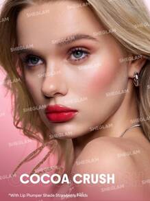 SHEGLAM Bold Booster Plumping Lip Liner Lip Combo Brand Beauty Makeup Face Paint Cosmetic For Women Girls Perfect For Winter Spring Ideal For Y2K Fancy Fashion Suitable For Birthday Gift Party Ready Best Color - Cocoa Crush - View 5