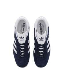Adidas Gazelle 男女通用运动鞋 学院风海军蓝/白色/金色金属色 BB5478 - 學院海軍藍/白色/金屬金色 - 查看 2