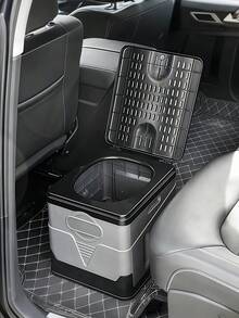 SHEIN 1个便携式车载折叠马桶，露营应急必备品，车载旅行应急户外移动马桶 - 彩色 - 查看 6