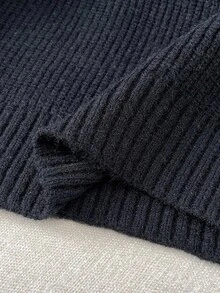 SHEIN Teenage Boys' Casual Striped Contrast Color Hooded Solid Knit Hoodie Sweater, Versatile All-Match Suitable For Commuting, School, Daily Casual, Vacation, Outdoor, College Party, Fall Autumn And Winter Clothes Color Block Sweater Striped Knit Sweater Teen Boys Sweater Hoodie Boys Hooded Sweater Boys Knit Hoodie - Multicolor - View 8