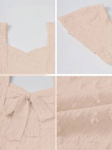 Rafferiza Solid Color Backless Bowknot With Lotus Sleeve High Slit Slim Elegant Spring/Summer Vacation Date Long Dress Summer Dress