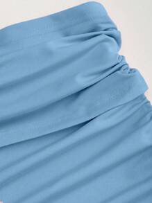 Sweetra 女士优雅不对称下摆长裙，粉色，夏季