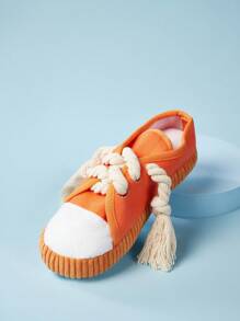 PETSIN Dog Toys Pet White Rope Slippers Sound Making Toys Dog Teeth Grinding Cleaning Teeth Built-In BB Airbag Round Ball Bell Various - Multicolor - View 8