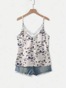 EMERY ROSE Plus Size Women Rose Flower Print Camisole