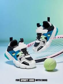 Cool Fashionable Kids' Autumn And Winter Warm & Comfortable Chunky Sneakers - Multicolor - View 4