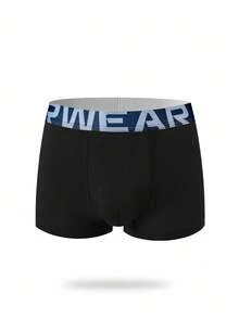 7pcs/Pack Tween Boy Letter Waistband Casual Boxer Briefs - Multicolor - View 6