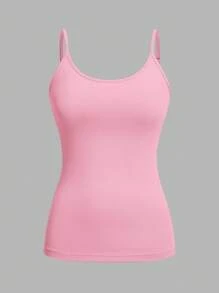 SHEIN EZwear 4件套女士休闲简约吊带背心，适合夏季 - 彩色 - 查看 6