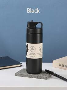 A 550ML/18OZ Sippy - Spout Duck - Bill Cup, 304 Stainless - Steel Vacuum - Insulated, Portable Straw Coffee Cup.