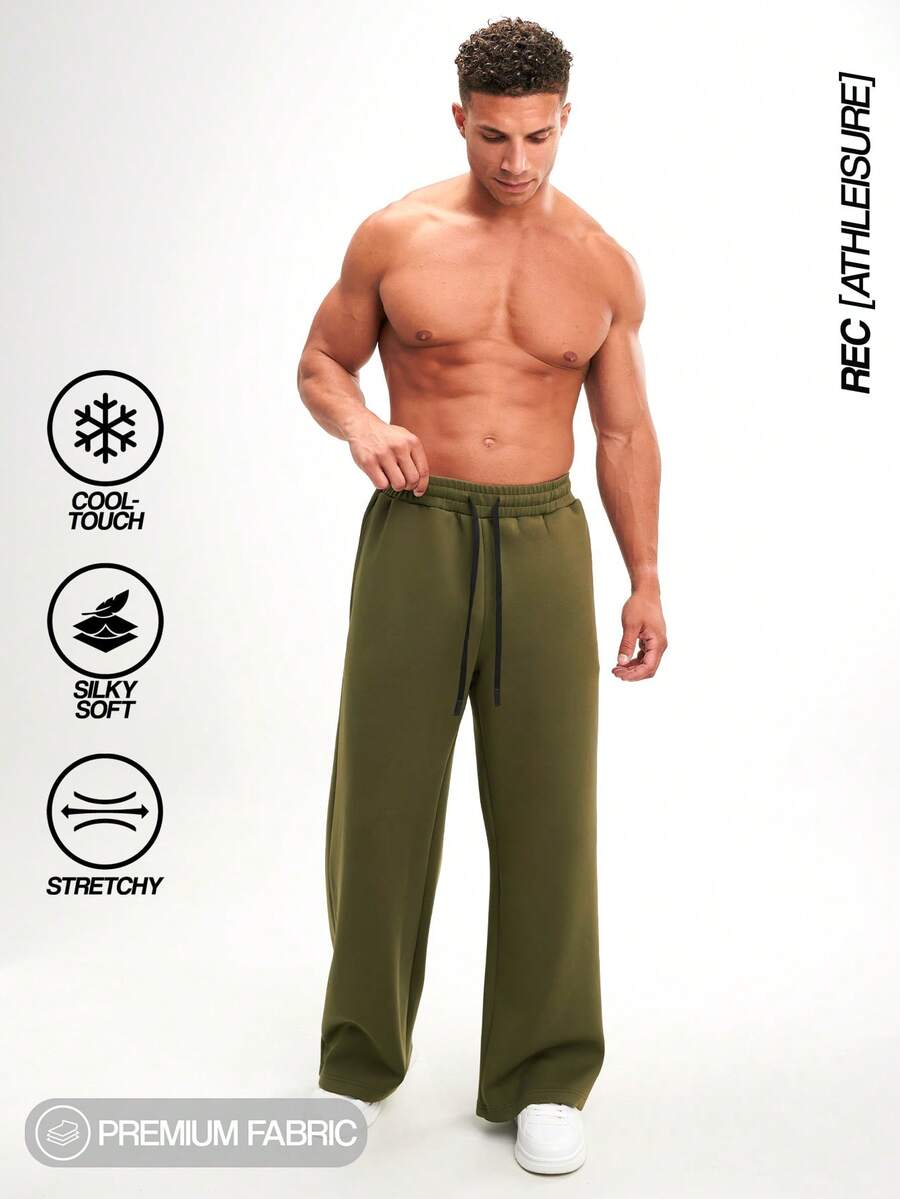 ARC HexFlex Pro Men Training Ultra-Flex Gym Lifestyle Street Pants, Fall - Green - View 1
