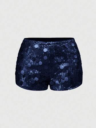 Grunge Punk Pantaloncini mini da donna a vita super bassa, con paillettes luccicanti, adatti per l'estate, spiaggia, laurea, Pasqua, concerti, vacanze a Nashville, ballo di fine anno, stile punk di strada