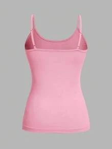 SHEIN EZwear 4件套女士休闲简约吊带背心，适合夏季 - 彩色 - 查看 7