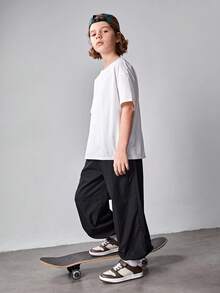 Zapatos deportivos planos para niños con bloque de color de moda, cómodos y adecuados para todas las estaciones - Multicolor - Ver 2