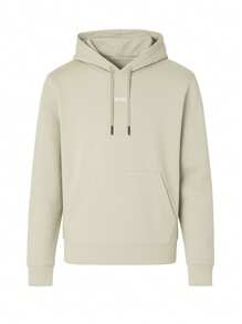 Hugo Boss Men's Drawstring Hooded Pocket Casual Loose Fit Sweatshirt - 271 Light Beige - View 4