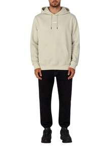 Hugo Boss Men's Drawstring Hooded Pocket Casual Loose Fit Sweatshirt - 271 Light Beige - View 3