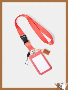 We Bare Bears X SHEIN 钥匙扣和钥匙链 - 紅色 - 查看 2