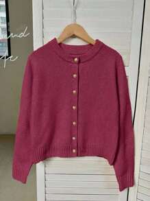 Franclia Cárdigan minimalista, versátil y elegante para mujer