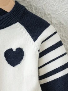 SHEIN Macacão Clássico Azul e Branco de Contraste para Bebê Menino, Confortável, Quente e Macio, Tricotado em Lã, Outono/Inverno - Multicolorido - Visão 9