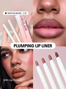 SHEGLAM Bold Booster Plumping Lip Liner Lip Combo Brand Beauty Makeup Face Paint Cosmetic For Women Girls Perfect For Winter Spring Ideal For Y2K Fancy Fashion Suitable For Birthday Gift Party Ready Best Color - Mocha Muse - View 1