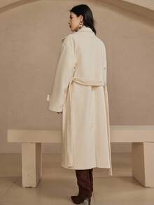 DAZY Women's Elegant Solid Color Overcoat, Autumn/Winter