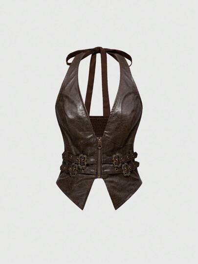 Hippie قمصان صيفية ذات رقبة عالية باللون الأبيض من الموضة الرجعية للسيدات