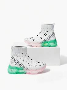 Boys Spring/Autumn Casual Sneakers, Lightweight, Breathable, Anti-Slip, Dual Layer Sole, Fashion, Soft & Comfortable, Suitable For Daily Wear, School, Students