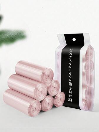 Color Large Thick Flat Mouth Garbage Bag 45 * 50PE Five Roll Set Of 100 Pieces, Garbage Bag, Kitchen, Bathroom, Home, Household Goods