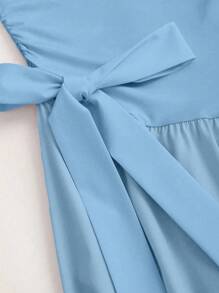 Sweetra 女士优雅不对称下摆长裙，粉色，夏季