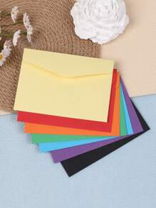 60 paquetes de 12 colores de sobres pequeños de 4.6 X 3.33 pulgadas, sobres de colores adorables y mini para Navidad, Acción de Gracias, Bodas, Fiestas de Cumpleaños, Suministros, Tarjetas y Semillas - Multicolor - Ver 10
