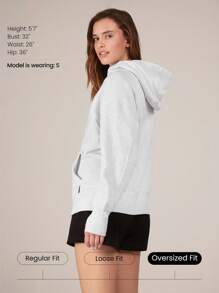 GLOWMODE 棉混紡保暖軟毛超大號連帽衛衣