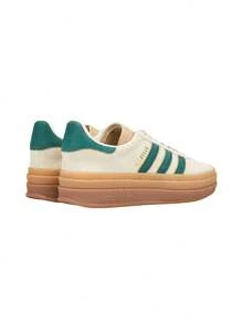 Adidas Gazelle Bold 女士运动鞋 米白色/学院绿/魔力米色 ID7056 - 奶油白/學院綠/魔幻米色 - 查看 3