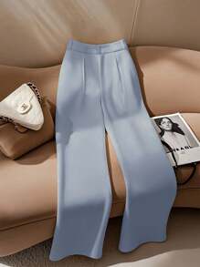 Franclia Women's White Elegant Straight-Leg Formal Pants Women S Bottoms Fall Cloth For Women