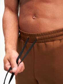 ARC HexFlex Pro Men Training Ultra-Flex Gym Lifestyle Street Pants, Fall - Brown - View 5