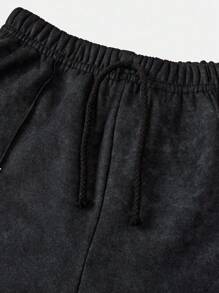 2 件套青少年女孩炭灰色套头 T 恤 + 裤子套装，休闲日常搭配 - 深灰色 - 查看 4