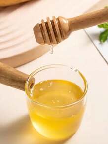 20 件 8 厘米木制蜂蜜勺、勺子和果酱搅拌棒，用于搅拌和厨房工具、厨房、圣诞礼物 - 米色 - 查看 3