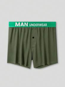 3pcs Men's Casual Lightweight Sports Underwear Shorts With Elastic Waistband, Comfortable Loungewear - Multicolor - View 5