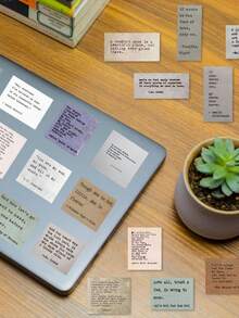 SHEIN 60 件复古名人名言贴纸，防水乙烯基涂鸦贴纸，适用于笔记本电脑、行李箱、滑板、手机、DIY 贴花、美学贴纸 - 彩色 - 查看 8