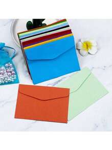 60 paquetes de 12 colores de sobres pequeños de 4.6 X 3.33 pulgadas, sobres de colores adorables y mini para Navidad, Acción de Gracias, Bodas, Fiestas de Cumpleaños, Suministros, Tarjetas y Semillas - Multicolor - Ver 4