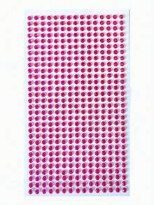 SHEIN 1 件套水钻什锦贴纸套装，闪亮 DIY 工艺贴纸，适用于剪贴簿、日记本、拼贴画、卡片制作、手机壳装饰、笔记本电脑、水瓶、规划师、礼品包装 - 用于美学项目的自粘宝石 - 白色 - 查看 4