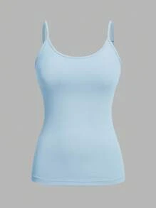 SHEIN EZwear 4件套女士休闲简约吊带背心，适合夏季 - 彩色 - 查看 3